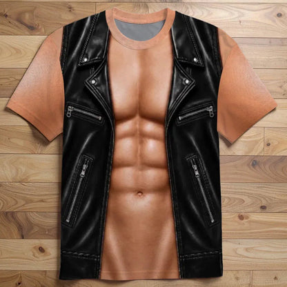 📢📢 50% off!! ⏰Funny men's T-shirt with muscle prin